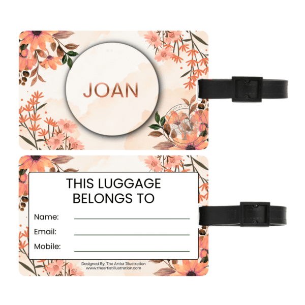 Floral Luggage Tag floral-lug-tag