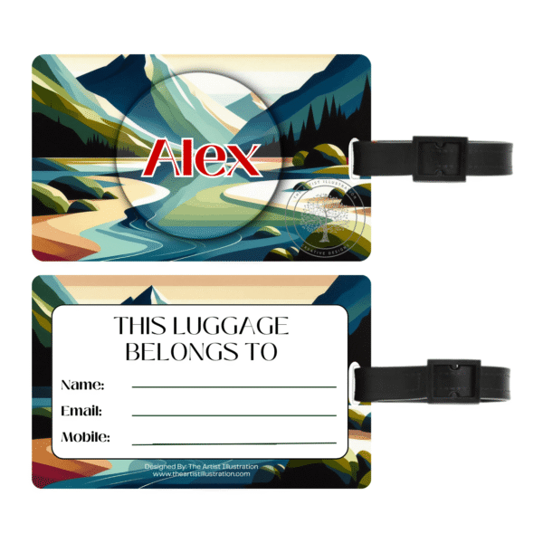 Mountain Lugage Tag mountain-lug-tag